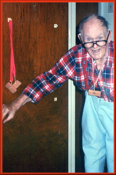 Daddy at his bedroom door at Monaco Arms 137