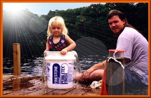 Danny and his niece Amber on a tributary of the St. John's River.